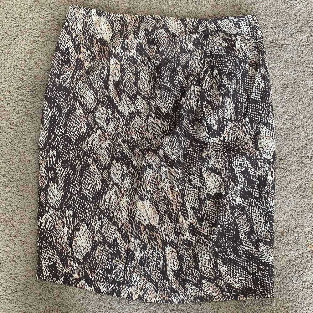 Snake skin pencil skirt
